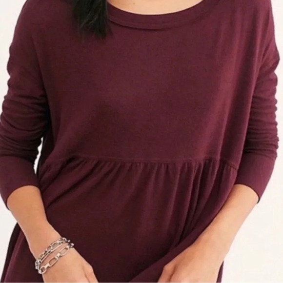 Free People “Forever Your Girl” Babydoll Top - Size Small (Oversized) - Picture 3 of 13